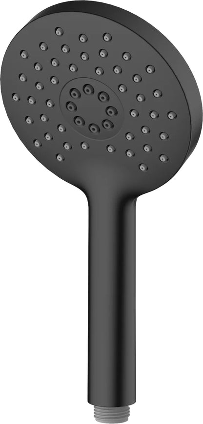 Columna de grifería para ducha monomando Stillo Hades negro rociador mural 2 vías Ø250mm maneral de 3 funciones con repisa
