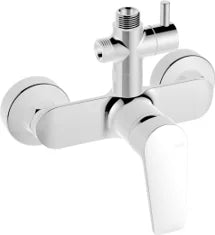 Columna de grifería para ducha monomando Stillo Hera cromo rociador mural 2 vías Ø248mm maneral de 3 funciones