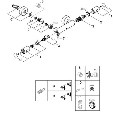 Ducha Grohe Grohtherm 800 cosmopolitan