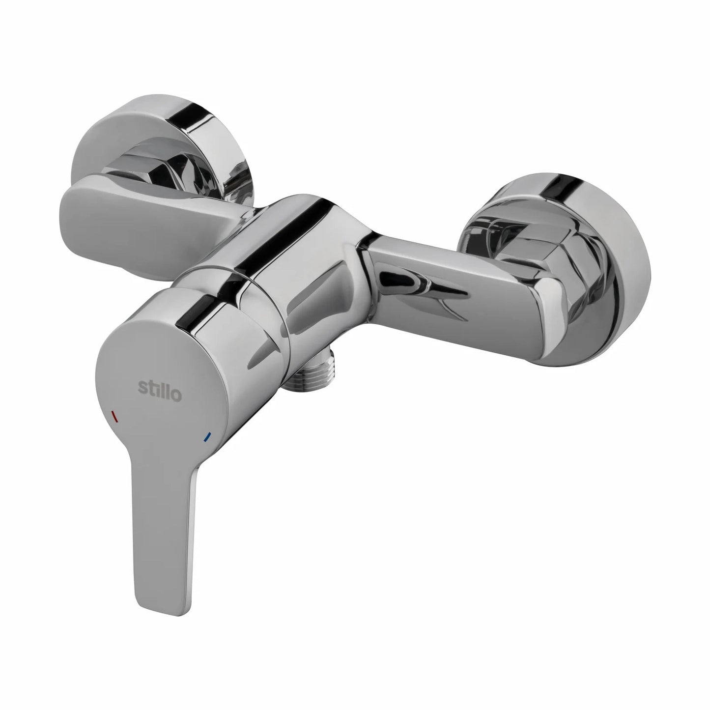 Grifo de ducha monomando Stillo Capri-N acabado cromo con conjunto de ducha de mano diseño clásico moderno