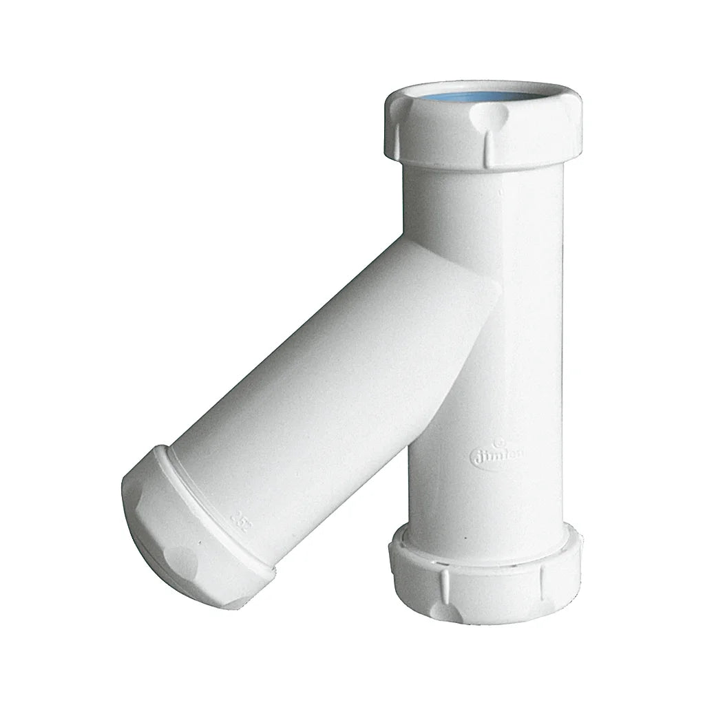 Sifón botella vertical Jimten lavabo/bidet 1 1/2" blanco Ø40mm S-38