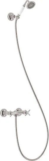 Ducha Tres-clasic bimando -  Apariencia acero inoxidable