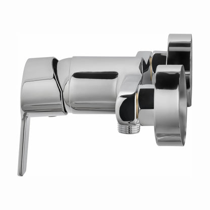 Grifo de ducha monomando Stillo Capri-N acabado cromo con conjunto de ducha de mano diseño clásico moderno