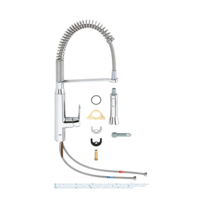 Grifo de cocina Grohe K7 alta monomando 1 jet