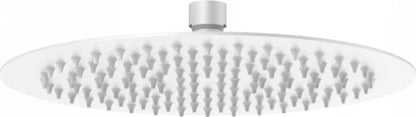 Columna de grifería para ducha monomando Stillo Zeus blanco rociador mural 2 vías Ø250mm