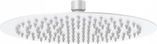 Columna de grifería para ducha termostático Stillo Zeus blanco rociador mural 2 vías Ø250mm