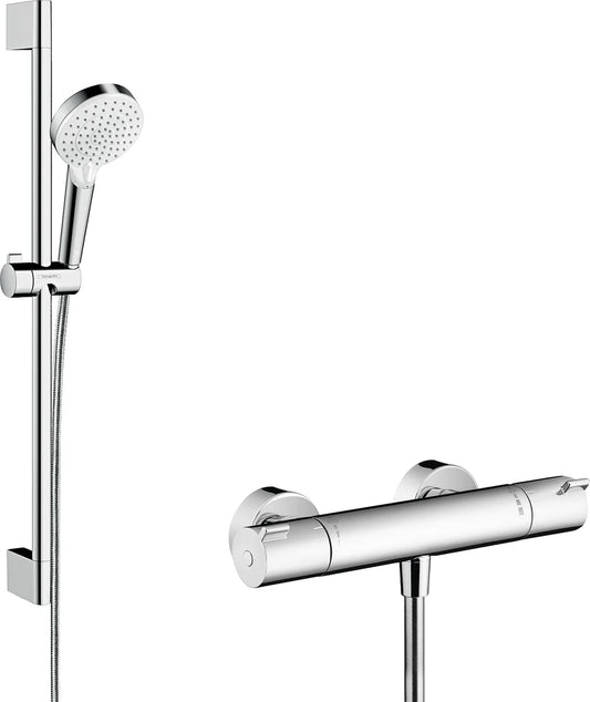 Ducha Hansgrohe Crometta termostático - Blanco/cromo