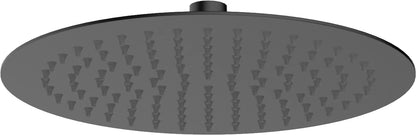 Columna de grifería para ducha termostático Stillo Hades negro mate rociador mural 2 vías Ø250mm maneral de 3 funciones