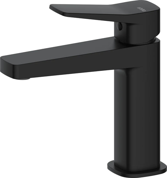 Grifo de lavabo medio Stillo Eros negro con aireador