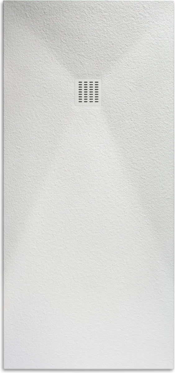 Plato de ducha resina Stillo Stoner-N 190x100cm, blanco con rejilla mismo acabado