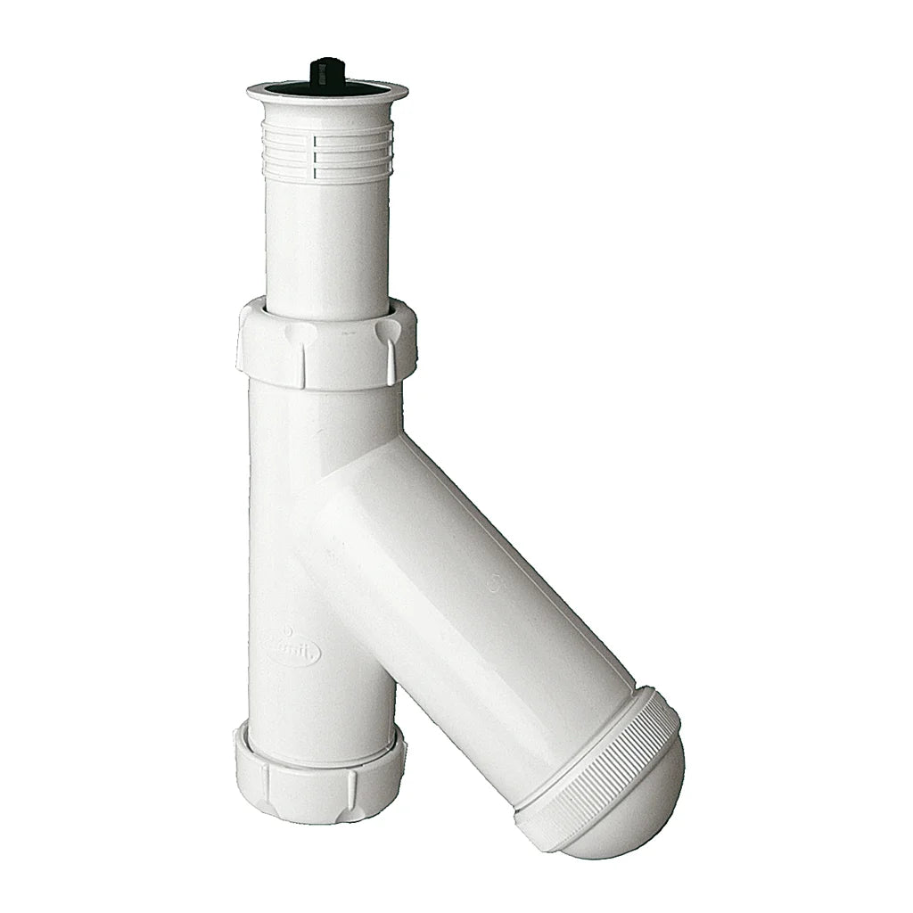 Sifón botella vertical Jimten lavabo 1 1/4" blanco S-18