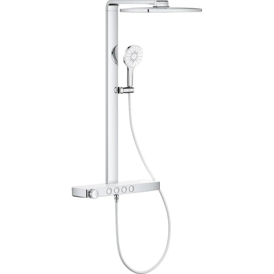 Columna de grifería para ducha termostático Grohe - Blanco/Cromo