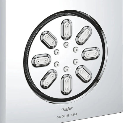 Rociador de ducha cuadrado Grohe rainshower aqua - Cromo