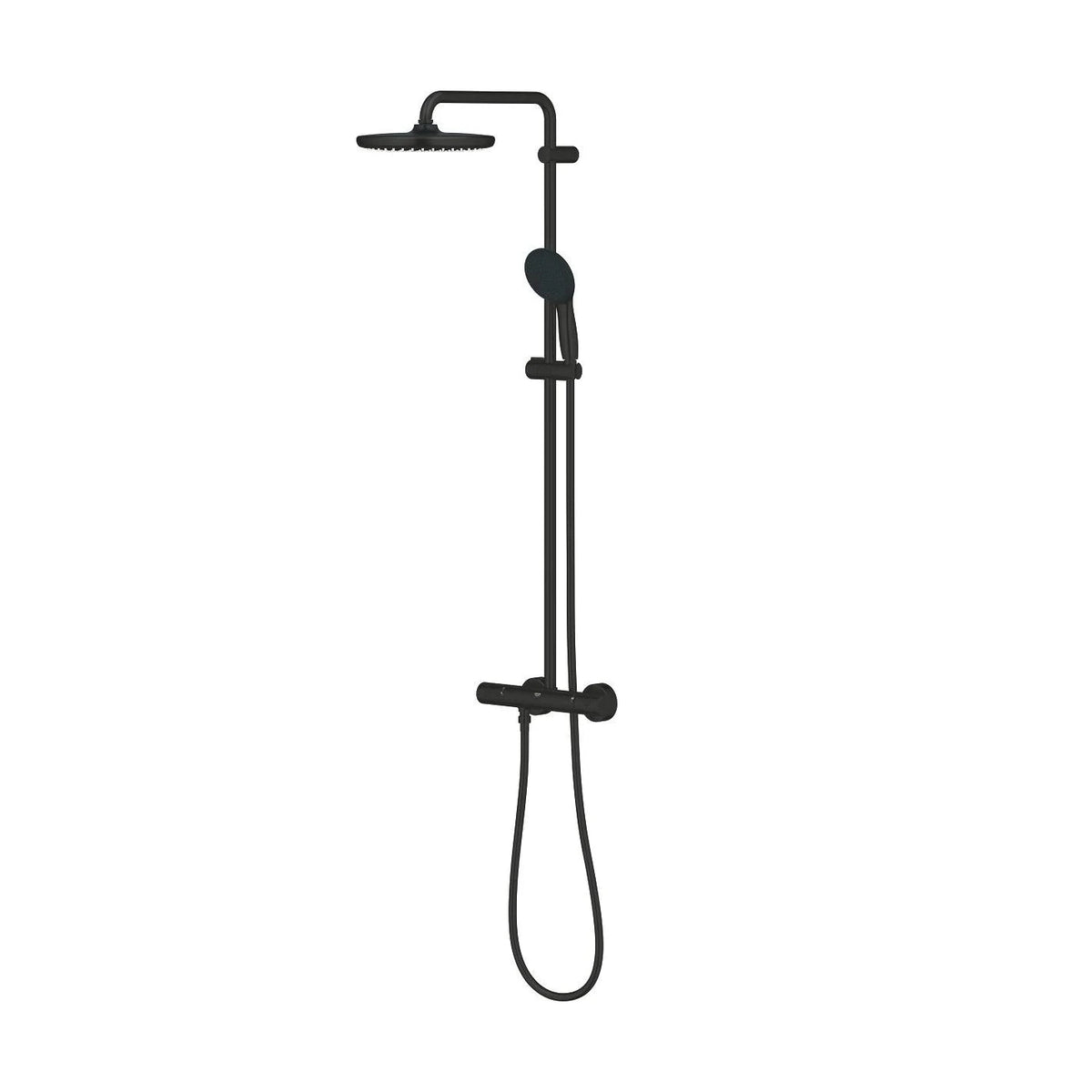 Columna de grifería para ducha termostático Grohe - Negro mate