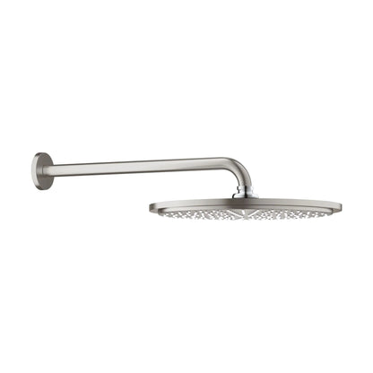 Rociador de ducha redondo Grohe rainshower - Plata cepillado