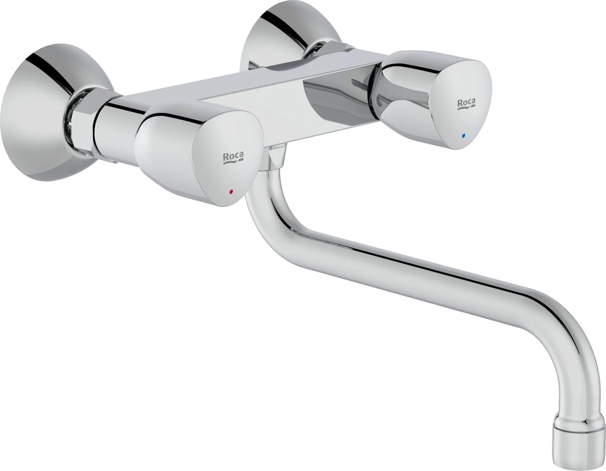 Grifo de cocina Roca Brava-n baja bimando - Cromo