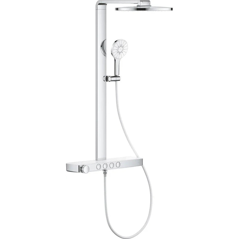 Columna de grifería para ducha termostático Grohe - Blanco/Cromo