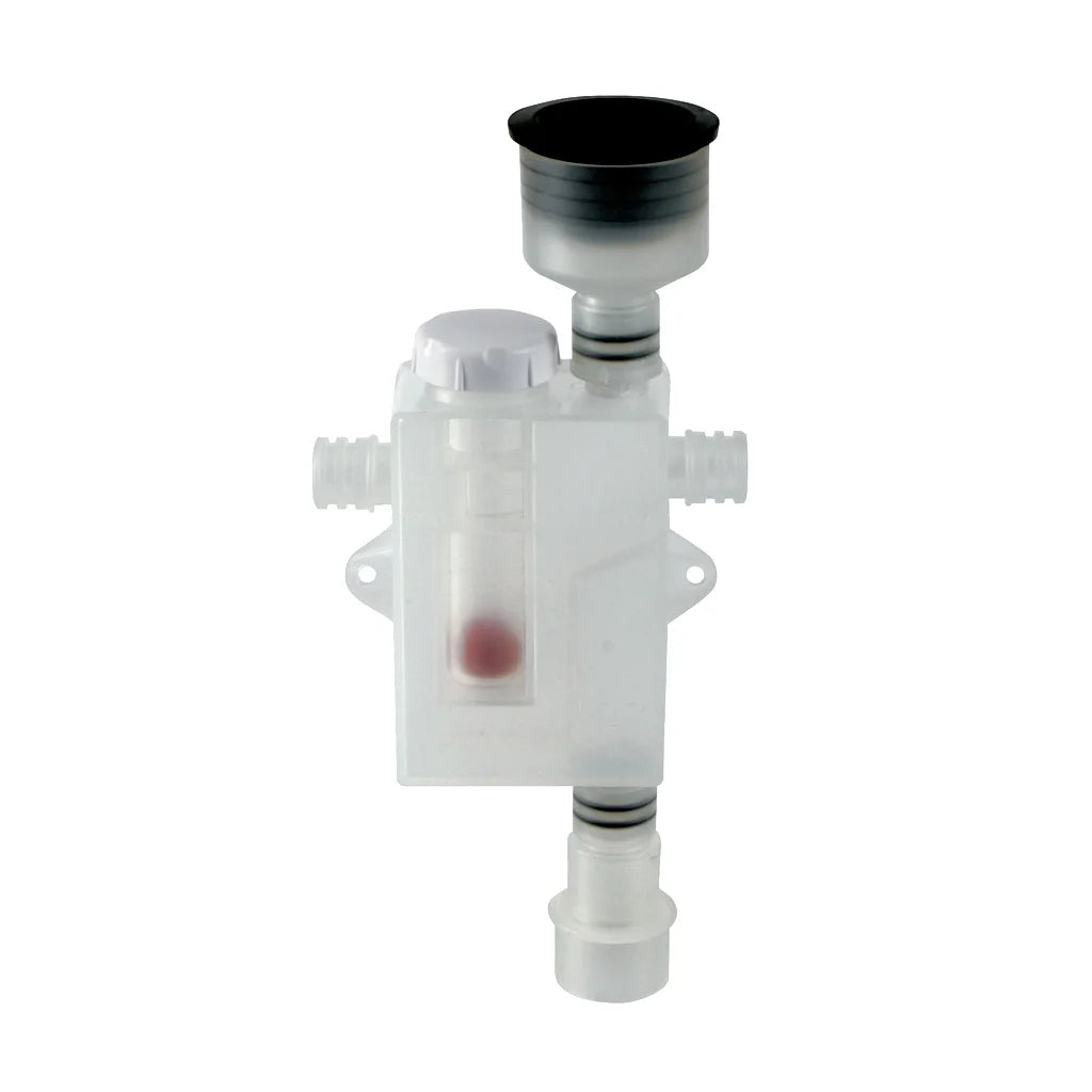 Sifón botella inferior Jimten caldera calefacción o aire acondicionado 1 1/4" blanco Ø22mm S-508