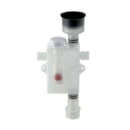 Sifón botella inferior Jimten caldera calefacción o aire acondicionado 1 1/4" blanco Ø22mm S-508