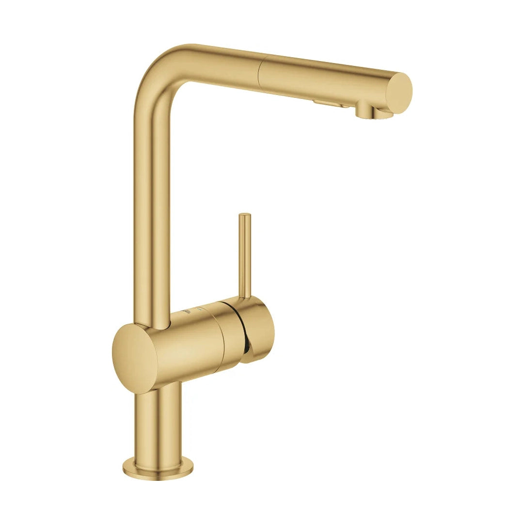 Grifo de cocina Grohe Minta extra alta monomando - Oro Cepillado